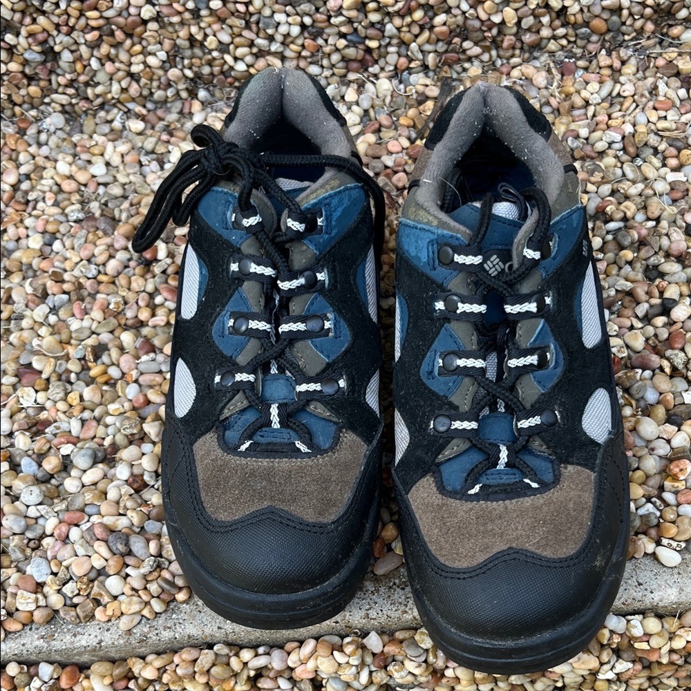 Columbia Black and Blue Outdoor Shoes